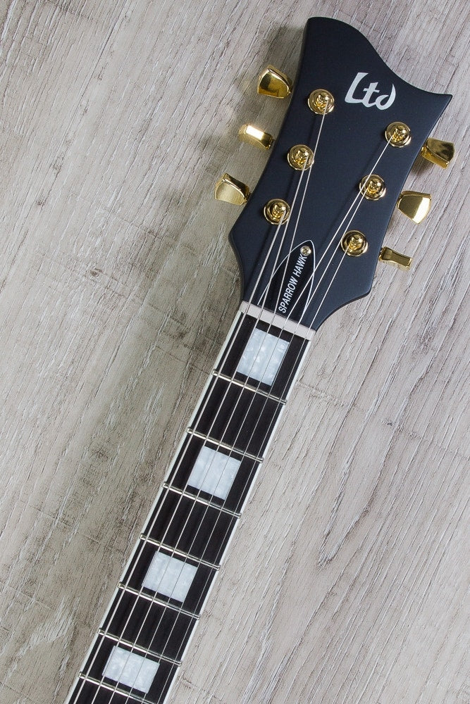 ESP LTD Bill Kelliher Sparrowhawk Signature Series Electric Guitar with Hard Case - Military Green Sunburst Satin