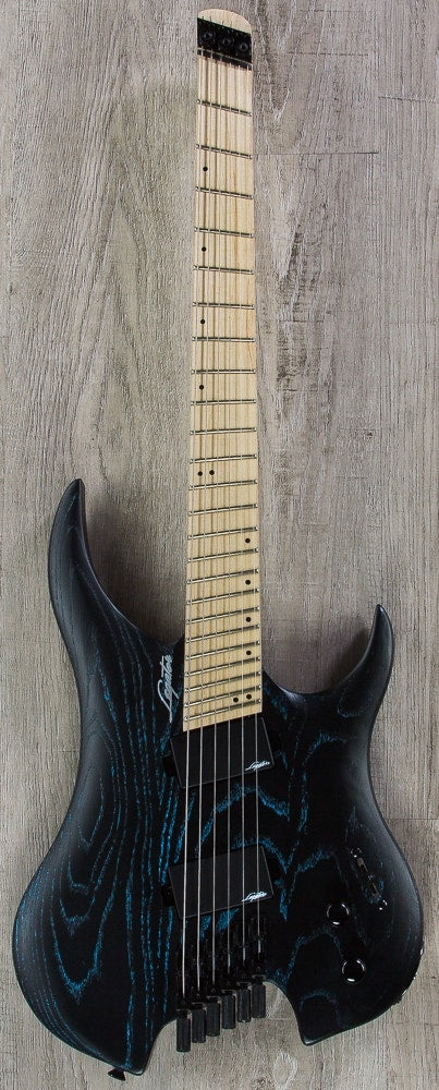 Legator GHFB6 Ghost Bolt-On Fanned Fret 6-String Electric Guitar - Blue Ash