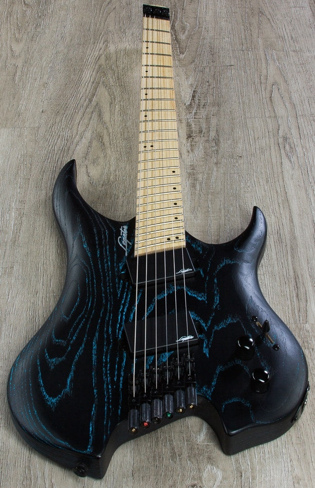 Legator GHFB6 Ghost Bolt-On Fanned Fret 6-String Electric Guitar - Blue Ash