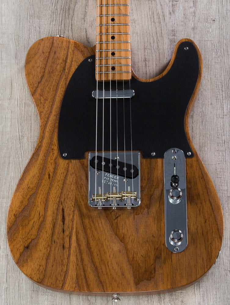 Fender FSR Limited Edition Roasted Ash '52 Telecaster Electric Guitar, Roasted Maple Fretboard, Hard Case - Natural