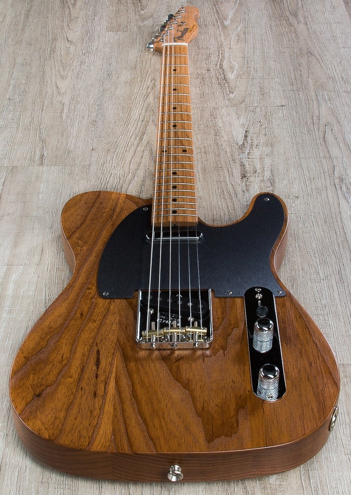 Fender FSR Limited Edition Roasted Ash '52 Telecaster Electric Guitar, Roasted Maple Fretboard, Hard Case - Natural