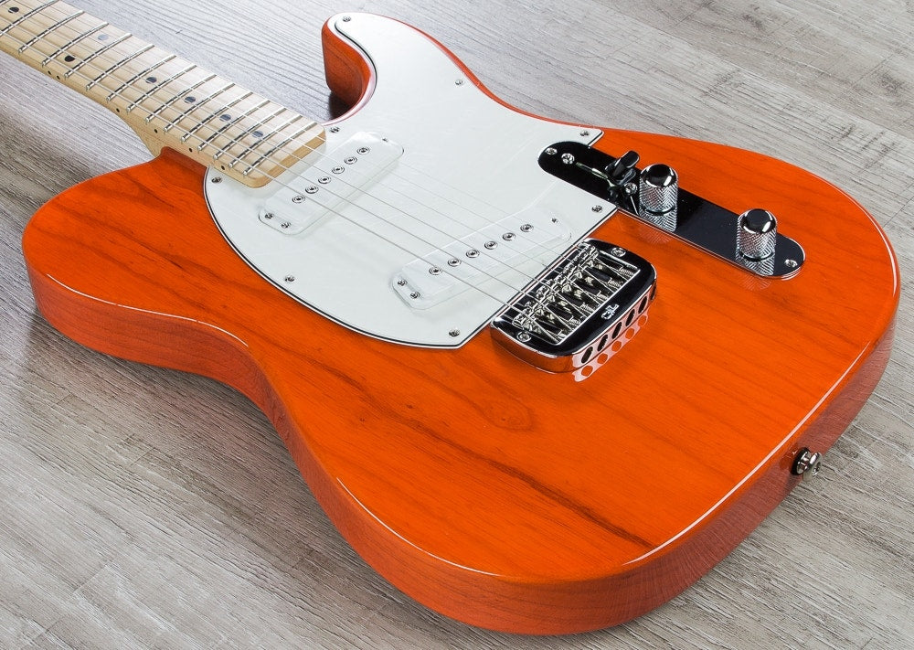 G&L USA ASAT Special Electric Guitar, Maple Fingerboard, Hard Case - Clear Orange