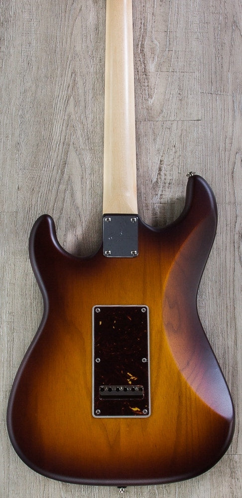 G&L USA S-500 Electric Guitar, Rosewood Fingerboard, Hard Case - Old School Tobacco Sunburst Frost