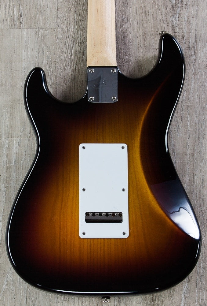 G&L USA Legacy Electric Guitar, Rosewood Fretboard, Hard Case - 3-Tone Sunburst