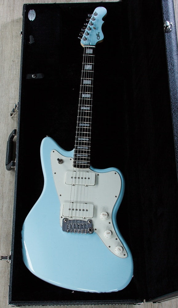 G&L USA Doheny Electric Guitar, Ebony Fingerboard, Hard Case - Sonic Blue
