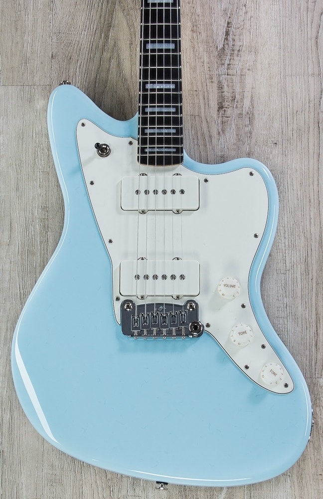 G&L USA Doheny Electric Guitar, Ebony Fingerboard, Hard Case - Sonic Blue