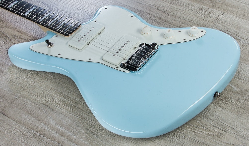 G&L USA Doheny Electric Guitar, Ebony Fingerboard, Hard Case - Sonic Blue