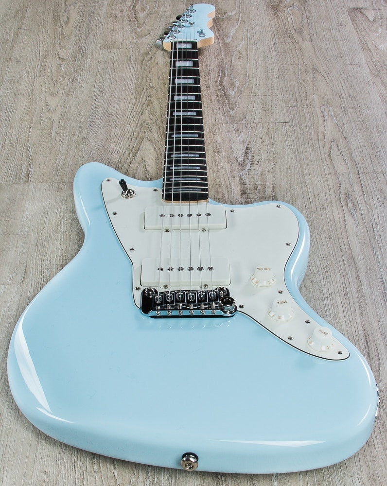 G&L USA Doheny Electric Guitar, Ebony Fingerboard, Hard Case - Sonic Blue