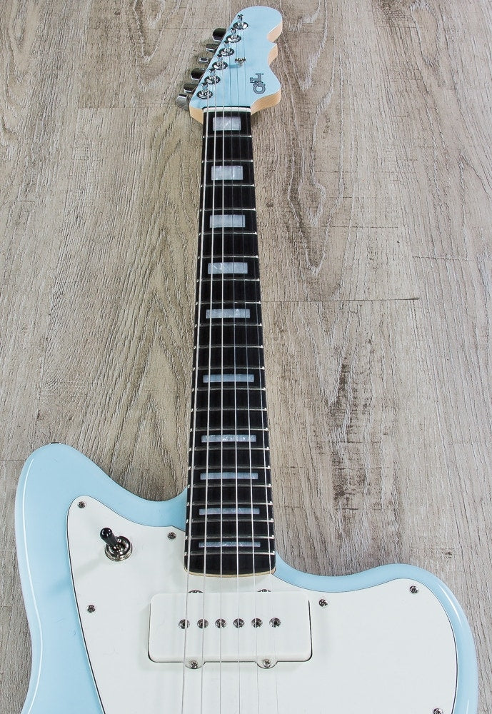 G&L USA Doheny Electric Guitar, Ebony Fingerboard, Hard Case - Sonic Blue