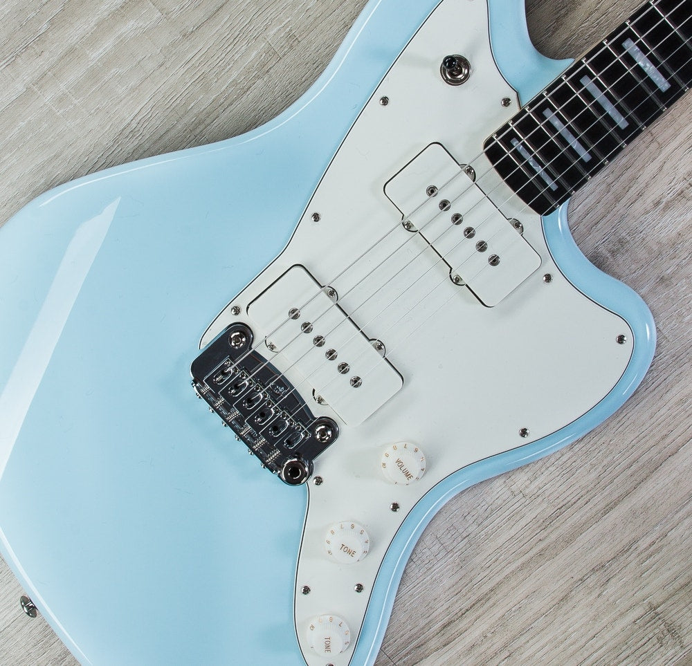 G&L USA Doheny Electric Guitar, Ebony Fingerboard, Hard Case - Sonic Blue