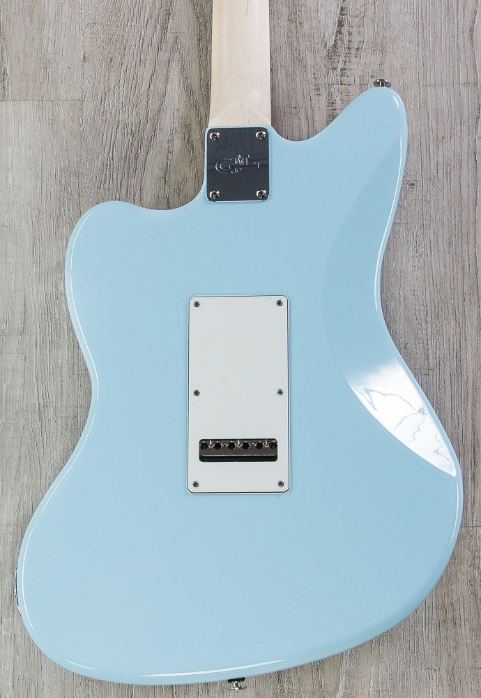 G&L USA Doheny Electric Guitar, Ebony Fingerboard, Hard Case - Sonic Blue