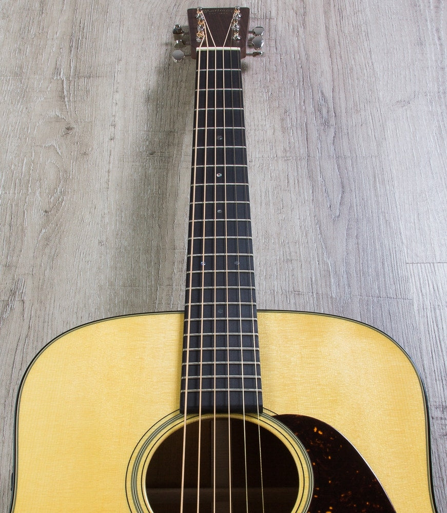 Martin Retro Series D-18E Dreadnought Acoustic-Electric Guitar with Case - Natural