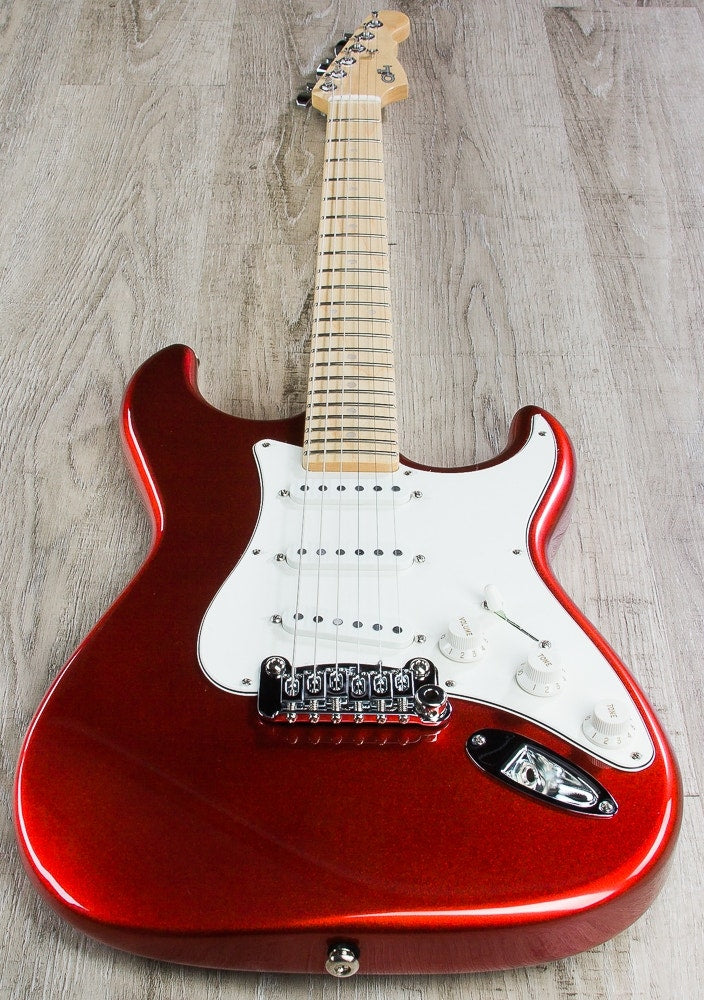 G&L USA Legacy Electric Guitar, Maple Fingerboard, Hard Case - Candy Apple Red Metallic
