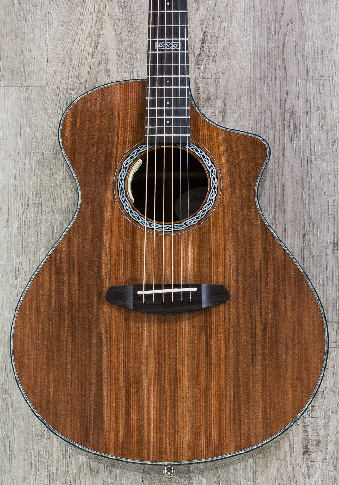 Breedlove Legacy Concert CE Acoustic-Electric Guitar, Redwood – East Indian Rosewood, Hard Case