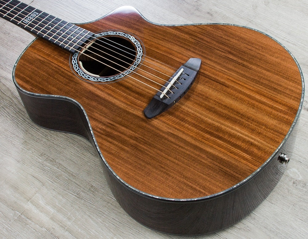 Breedlove Legacy Concert CE Acoustic-Electric Guitar, Redwood – East Indian Rosewood, Hard Case