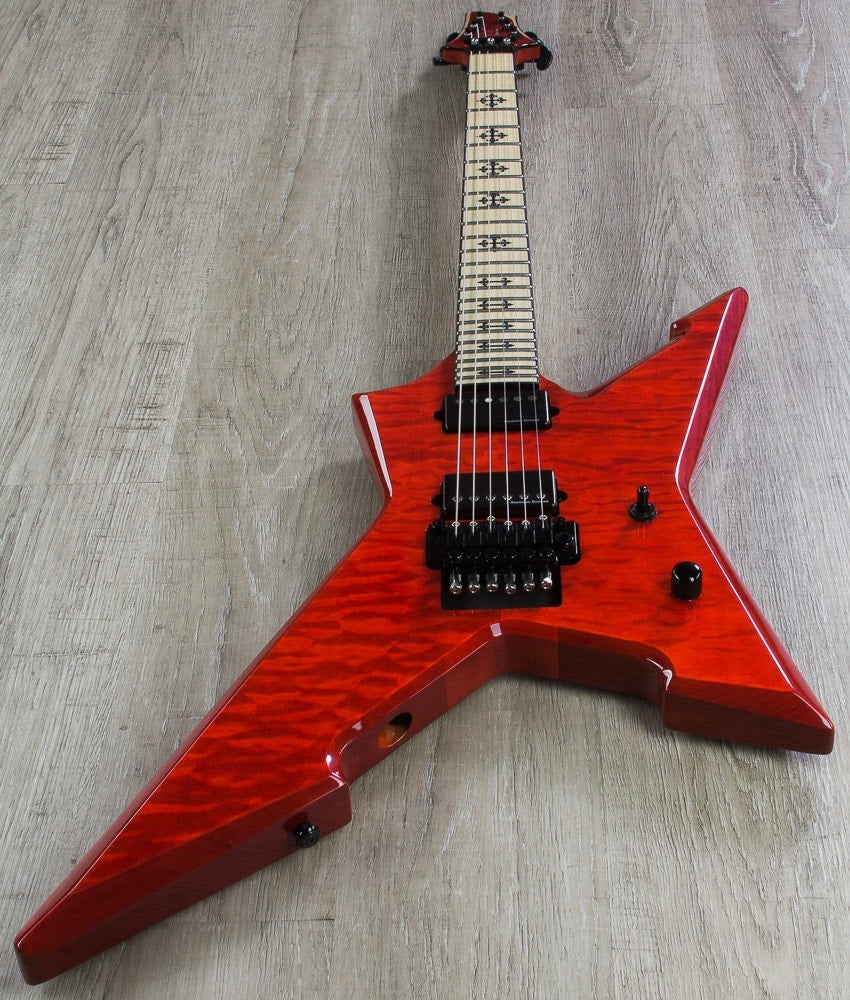 Schecter JLX-1 FR Jeff Loomis Cygnus Signature Electric Guitar - See Thru Cherry (STC)