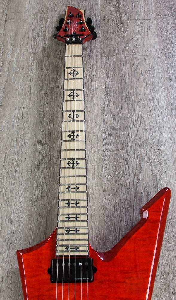 Schecter JLX-1 FR Jeff Loomis Cygnus Signature Electric Guitar - See Thru Cherry (STC)