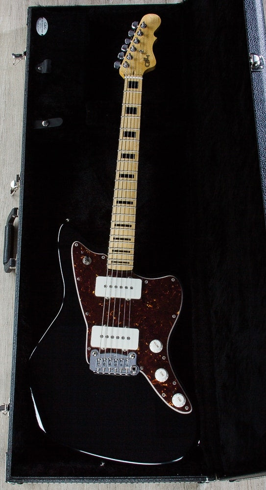 G&L USA Doheny Electric Guitar, Maple Fingerboard, Hard Case - Jet Black