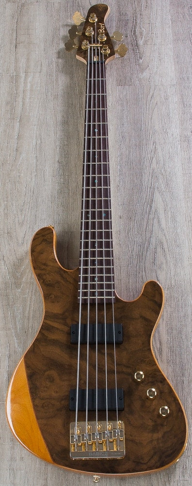 Cort Jeff Berlin Series 5-String Rithimic Bass Guitar - Natural Rosewood Gloss