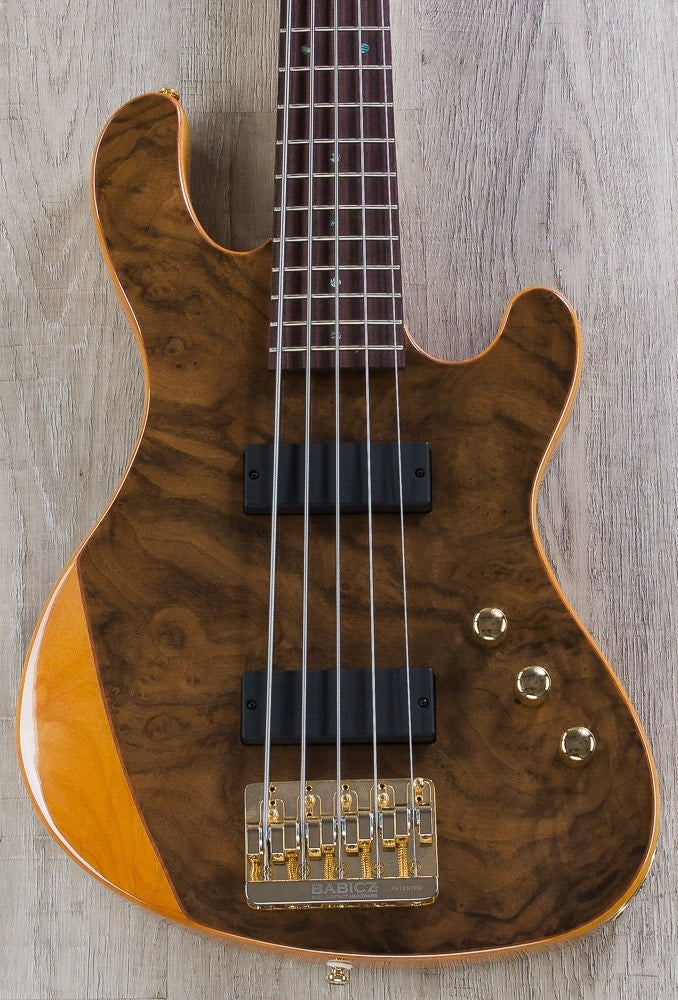 Cort Jeff Berlin Series 5-String Rithimic Bass Guitar - Natural Rosewood Gloss