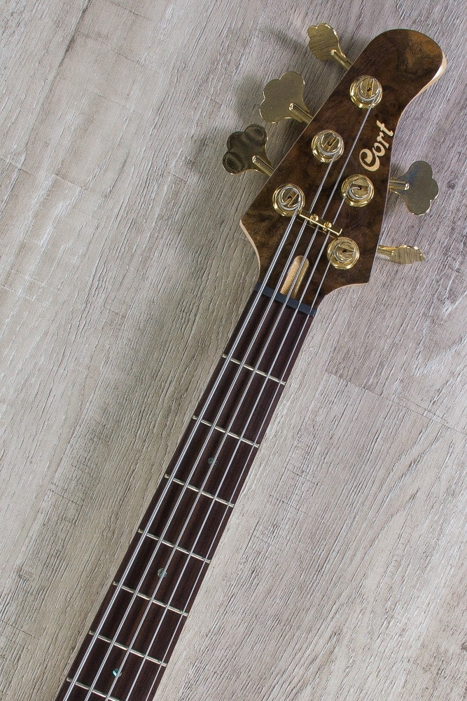 Cort Jeff Berlin Series 5-String Rithimic Bass Guitar - Natural Rosewood Gloss