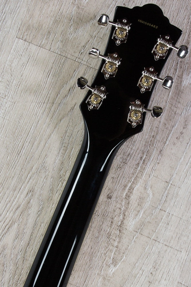 Guild M-75 Aristocrat Hollow Body Electric Guitar, Rosewood Fingerboard, Hard Case - Black