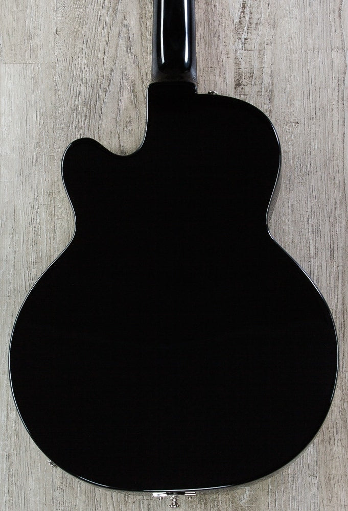 Guild M-75 Aristocrat Hollow Body Electric Guitar, Rosewood Fingerboard, Hard Case - Black