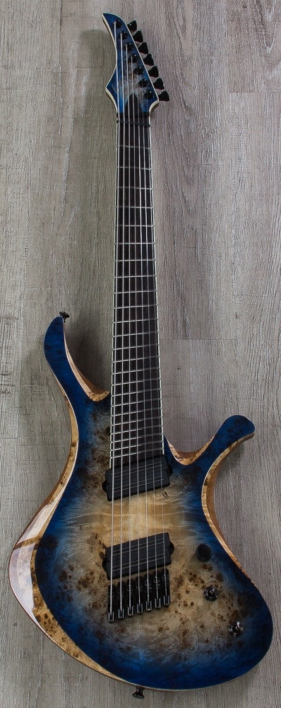 Skervesen Swan 7 FF 7-String Electric Guitar, Bare Knuckle Black Hawk Pickups, Hard Case