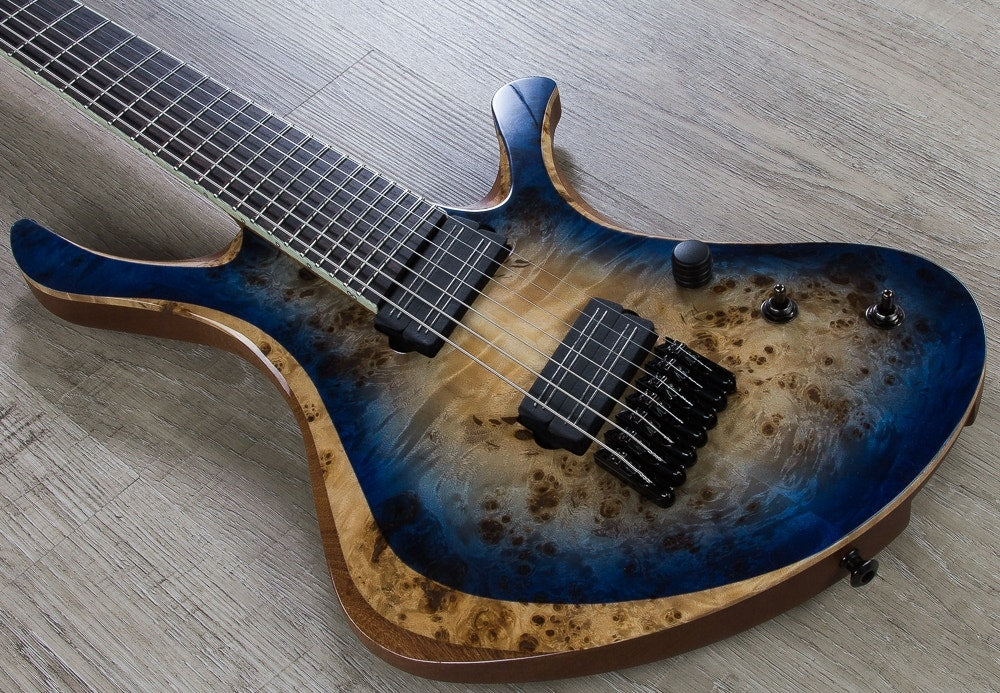 Skervesen Swan 7 FF 7-String Electric Guitar, Bare Knuckle Black Hawk Pickups, Hard Case