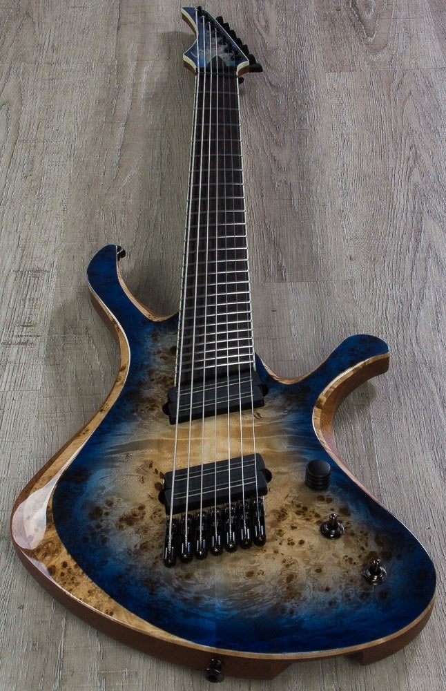 Skervesen Swan 7 FF 7-String Electric Guitar, Bare Knuckle Black Hawk Pickups, Hard Case