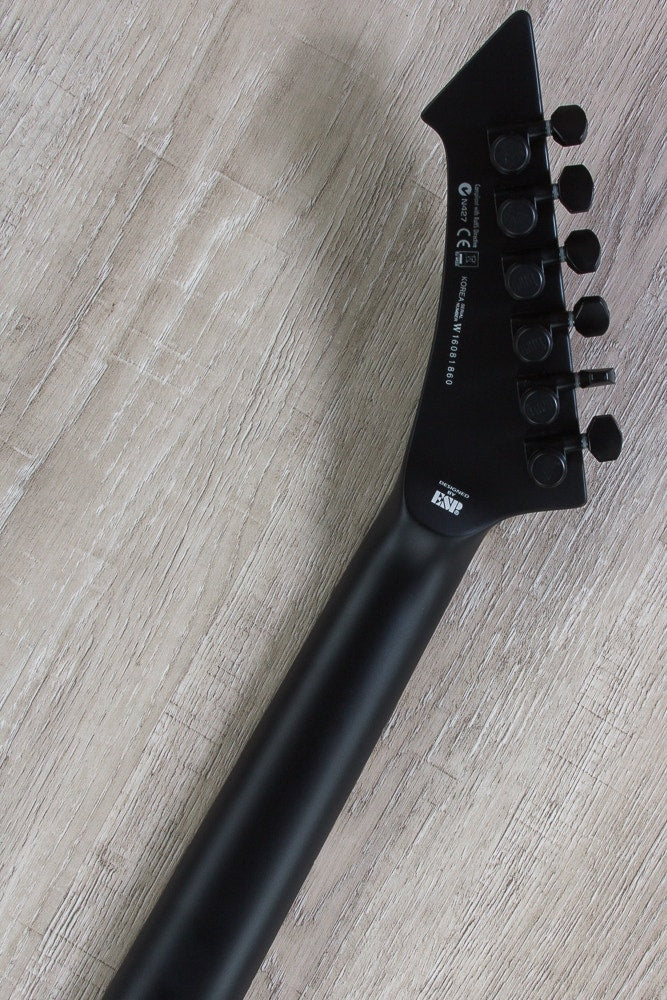 ESP LTD Vulture James Hetfield Signature Electric Guitar with EMG Pickups & Hard Case - Black Satin