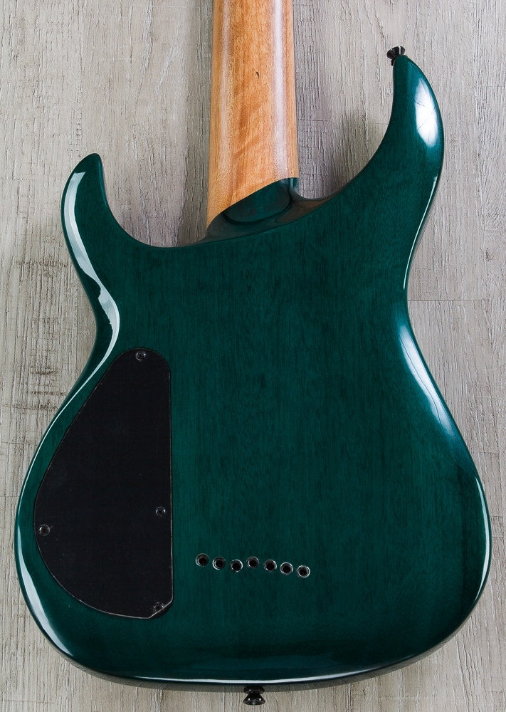 Legator Ninja 200-SE 7-String Electric Guitar - Teal Burst, Quilted Maple