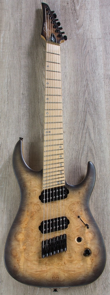 Legator Ninja Overdrive 300-PRO 7-String Electric Guitar, Maple Fingerboard - Jupiter Burst Burl