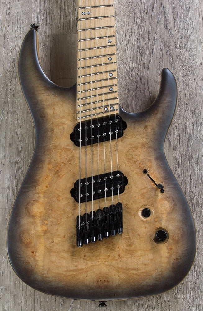 Legator Ninja Overdrive 300-PRO 7-String Electric Guitar, Maple Fingerboard - Jupiter Burst Burl