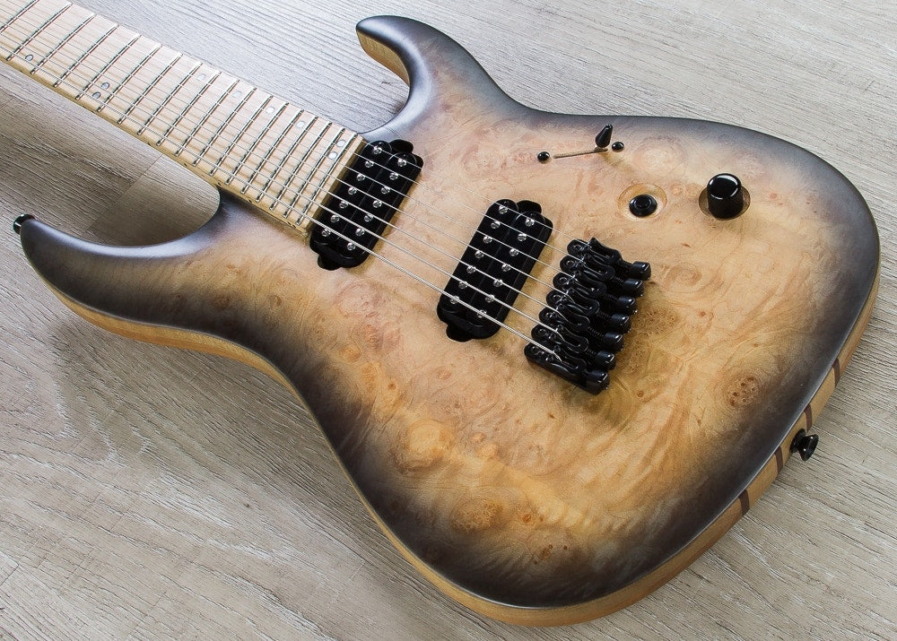 Legator Ninja Overdrive 300-PRO 7-String Electric Guitar, Maple Fingerboard - Jupiter Burst Burl