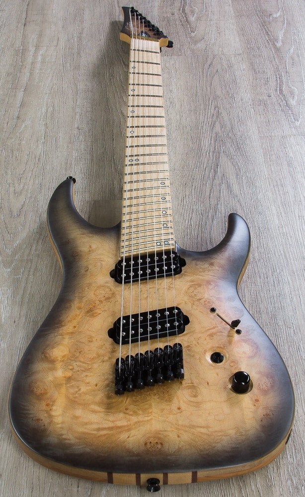 Legator Ninja Overdrive 300-PRO 7-String Electric Guitar, Maple Fingerboard - Jupiter Burst Burl