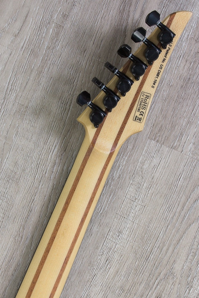 Legator Ninja R 300-PRO Fanned-Fret Electric Guitar, Ebony Fingerboard - Satin Natural Burl