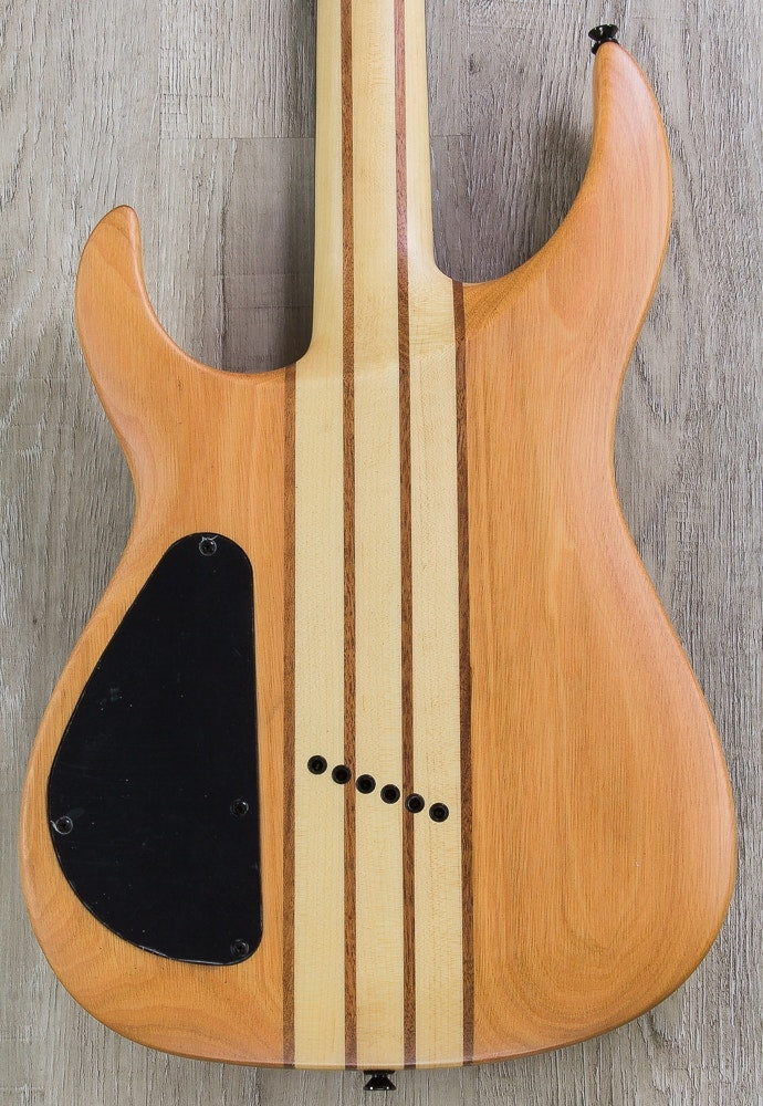 Legator Ninja R 300-PRO Fanned-Fret Electric Guitar, Ebony Fingerboard - Satin Natural Burl