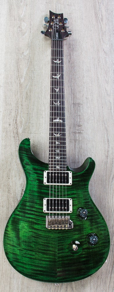 PRS Paul Reed Smith Custom 24 Electric Guitar, Pattern Thin, Rosewood Fingerboard, Hard Case - Emerald Wrap