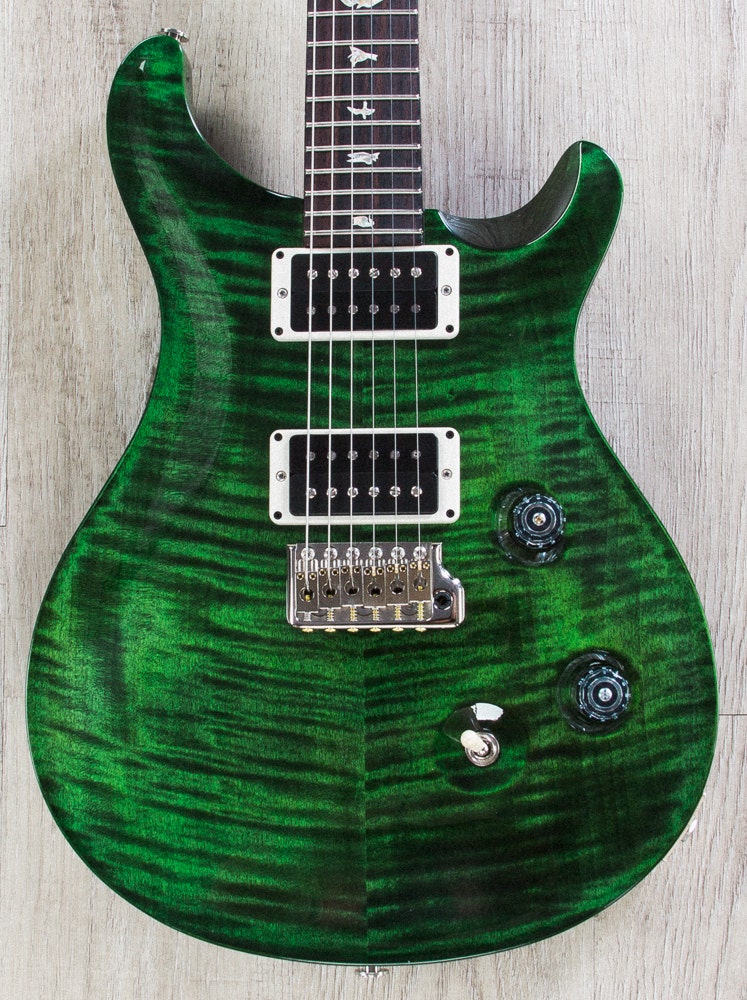 PRS Paul Reed Smith Custom 24 Electric Guitar, Pattern Thin, Rosewood Fingerboard, Hard Case - Emerald Wrap