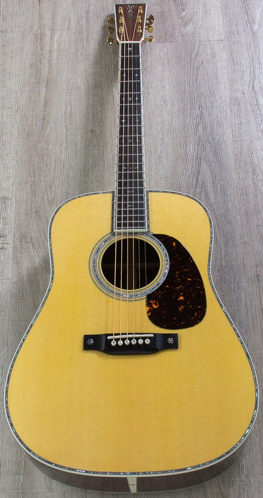 Martin Standard Series D‑42 Dreadnought Acoustic Guitar, Ebony Fingerboard, Hard Case - Natural
