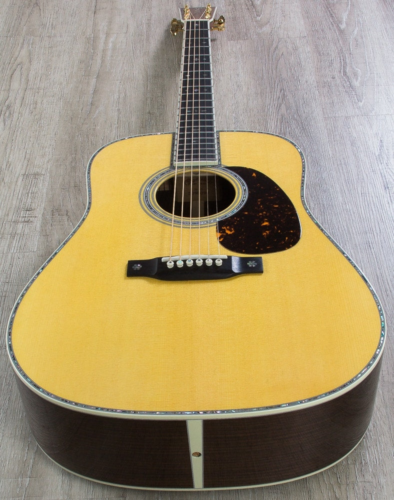 Martin Standard Series D‑42 Dreadnought Acoustic Guitar, Ebony Fingerboard, Hard Case - Natural