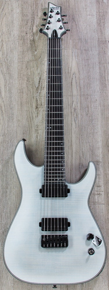 Schecter Keith Merrow KM-7 Signature 7-String Electric Guitar in Trans White Satin Finish