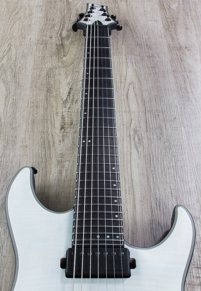 Schecter Keith Merrow KM-7 Signature 7-String Electric Guitar in Trans White Satin Finish