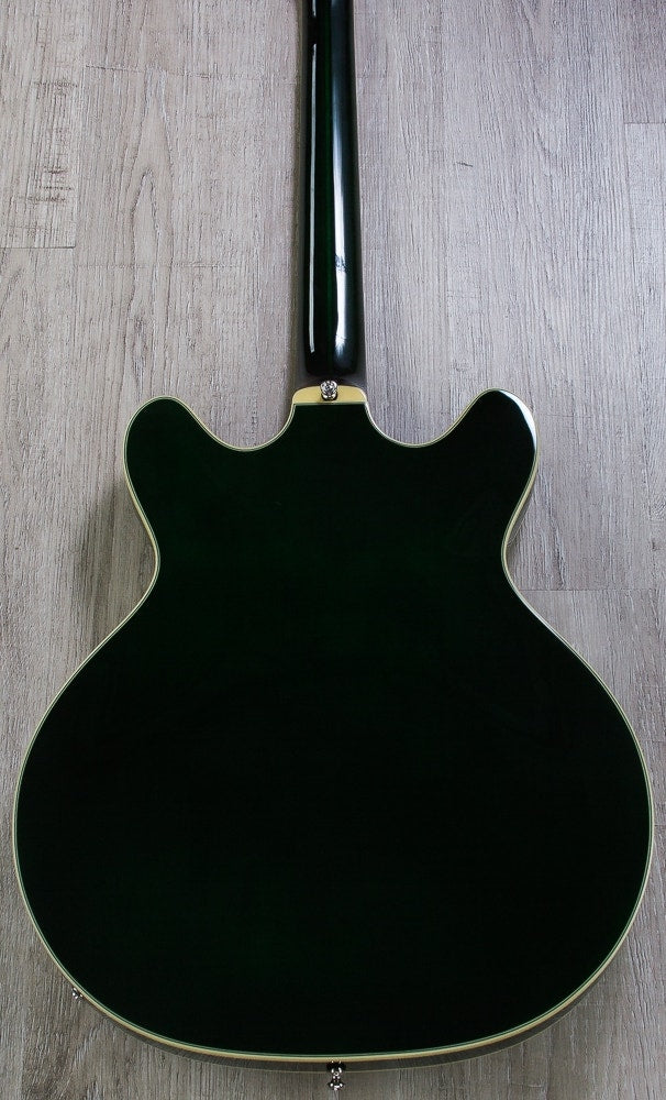 Guild Starfire IV ST Semi-Hollow Electric Guitar, Rosewood Fingerboard, Hardshell Case - Emerald Green