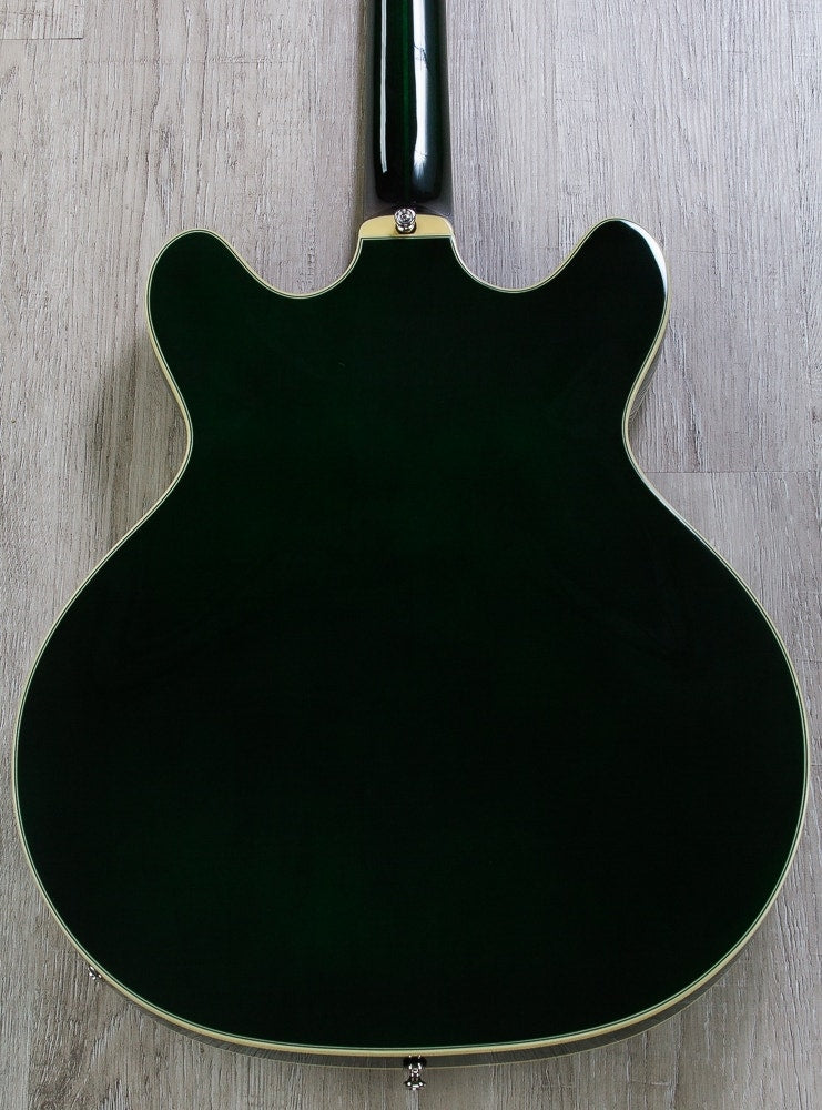 Guild Starfire IV ST Semi-Hollow Electric Guitar, Rosewood Fingerboard, Hardshell Case - Emerald Green