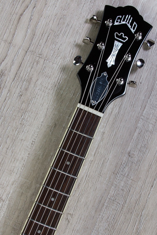 Guild Starfire IV ST Semi-Hollow Electric Guitar with Hard Case - Vintage Sunburst