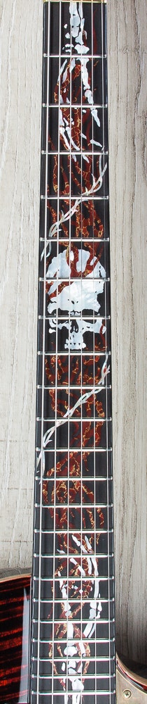 ESP Eclipse Electric Guitar, Skull Inlay, Matching Headstock, Hard Case - Black Cherry (NAMM 2017 Exhibition, Only 1 Made)
