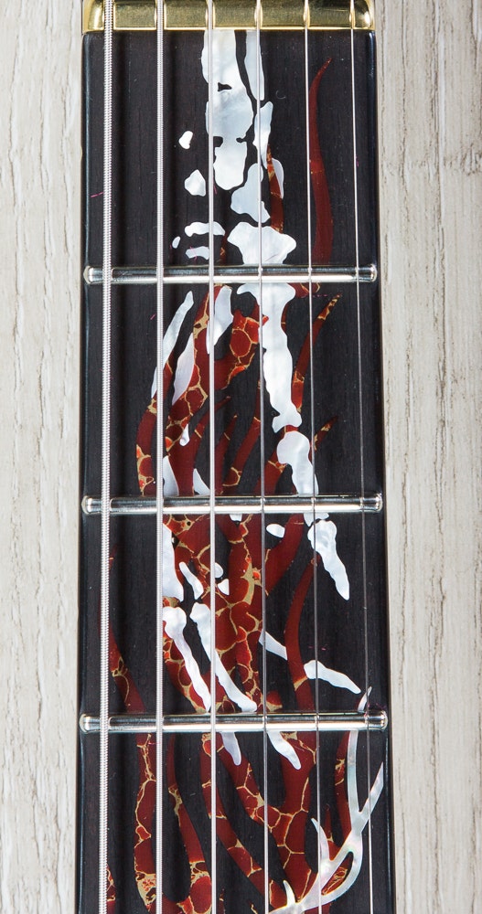 ESP Eclipse Electric Guitar, Skull Inlay, Matching Headstock, Hard Case - Black Cherry (NAMM 2017 Exhibition, Only 1 Made)