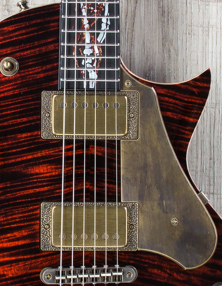 ESP Eclipse Electric Guitar, Skull Inlay, Matching Headstock, Hard Case - Black Cherry (NAMM 2017 Exhibition, Only 1 Made)